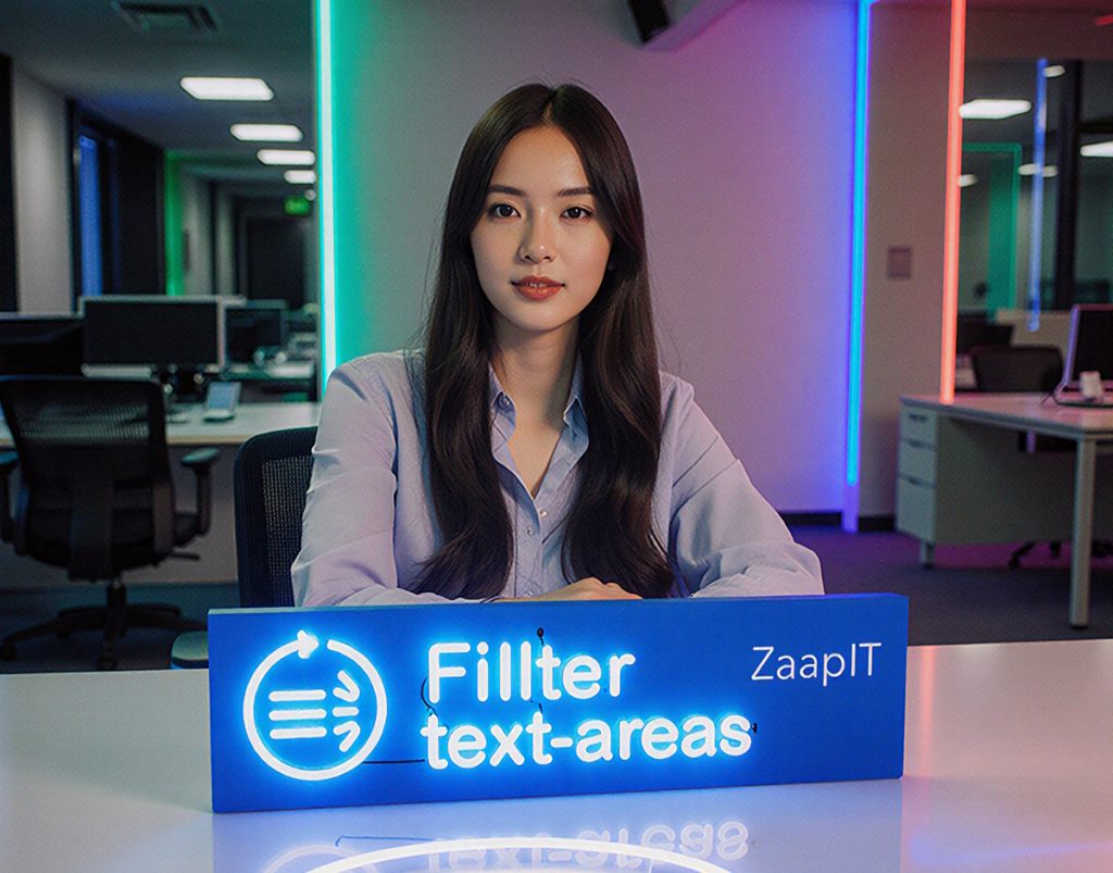 filter text areas salesforce, using Zaapit
