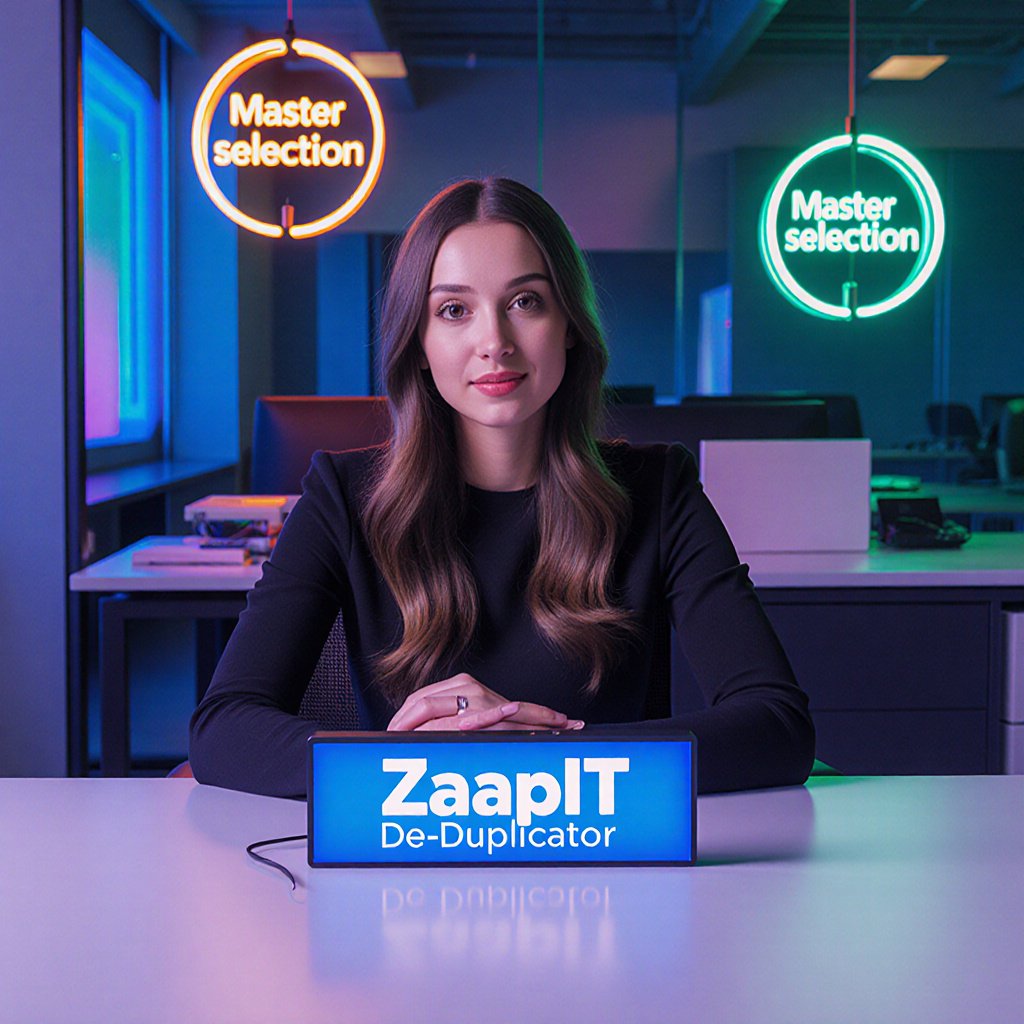 ZaapIT deduplicator  for salesforce master selection