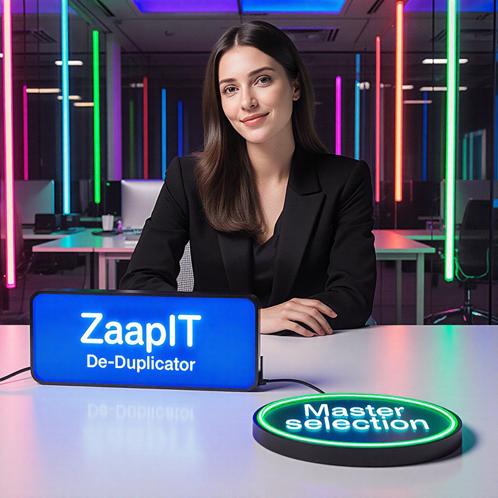 ZaapIT deduplicator master selection